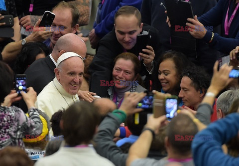 Bezdomni na audiencji u papieża Franciszka