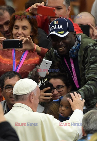 Bezdomni na audiencji u papieża Franciszka