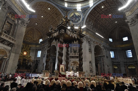 Papież Franciszek odprawił mszę w Nowy Rok