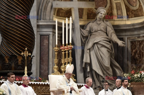 Papież Franciszek odprawił mszę w Nowy Rok