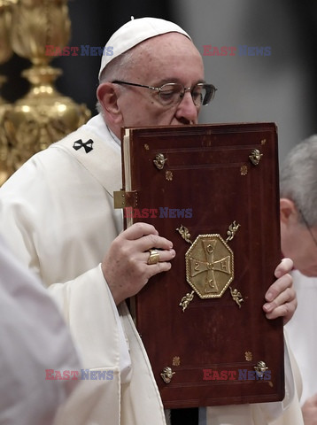 Papież Franciszek odprawił mszę w Nowy Rok