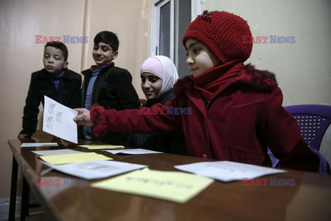 Szkoła dla głuchoniemych dzieci w Damaszku - AFP