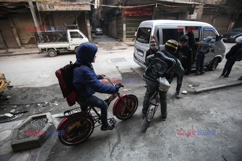 Szkoła dla głuchoniemych dzieci w Damaszku - AFP