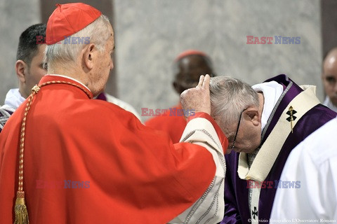 Msza Święta w Środę Popielcową pod przewodnictwem Papieża Franciszka