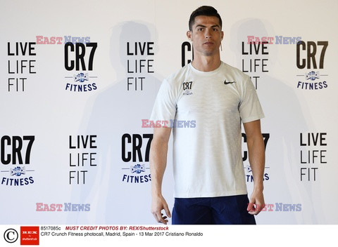 Cristiano Ronaldo na prezentacji CR7 Crunch Fitness