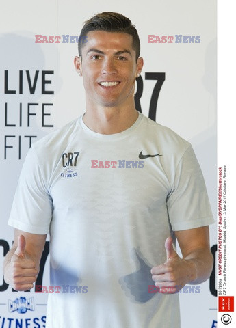 Cristiano Ronaldo na prezentacji CR7 Crunch Fitness