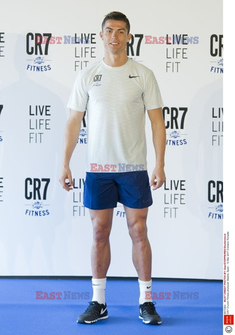 Cristiano Ronaldo na prezentacji CR7 Crunch Fitness