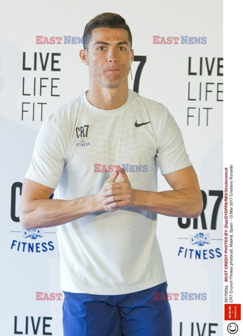 Cristiano Ronaldo na prezentacji CR7 Crunch Fitness