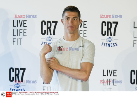 Cristiano Ronaldo na prezentacji CR7 Crunch Fitness