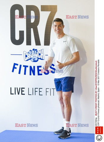 Cristiano Ronaldo na prezentacji CR7 Crunch Fitness