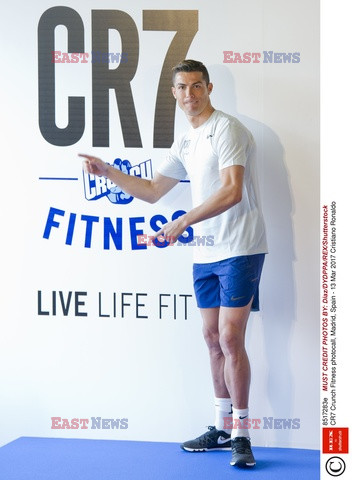 Cristiano Ronaldo na prezentacji CR7 Crunch Fitness