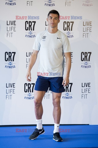 Cristiano Ronaldo na prezentacji CR7 Crunch Fitness