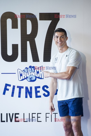 Cristiano Ronaldo na prezentacji CR7 Crunch Fitness