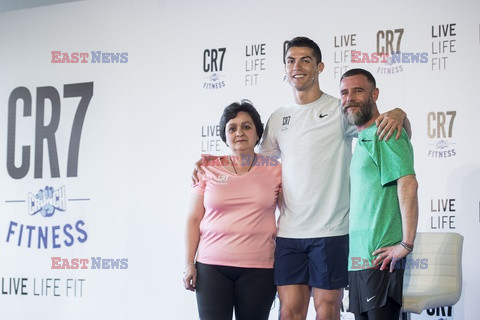 Cristiano Ronaldo na prezentacji CR7 Crunch Fitness