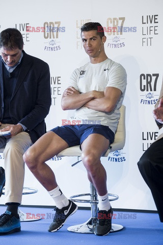 Cristiano Ronaldo na prezentacji CR7 Crunch Fitness