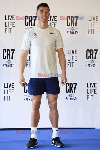 Cristiano Ronaldo na prezentacji CR7 Crunch Fitness