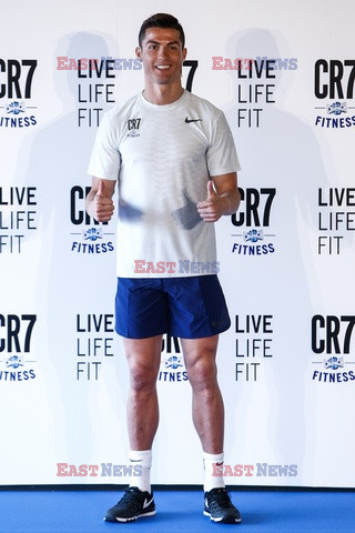 Cristiano Ronaldo na prezentacji CR7 Crunch Fitness