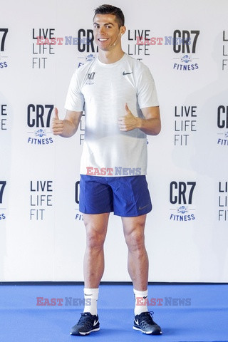 Cristiano Ronaldo na prezentacji CR7 Crunch Fitness