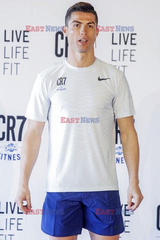 Cristiano Ronaldo na prezentacji CR7 Crunch Fitness