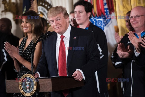 Prezydent Donald Trump spotkał się z żolnierzami podczas Wounded Warrior Project Soldier Ride