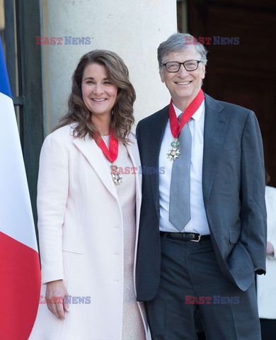 Bill Gates i Melinda Gates zostali uhonorowanio medalem Legii Honorowej