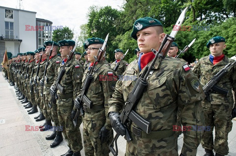 Pierwsze przysięgi żołnierzy Wojsk Obrony Terytorialnej