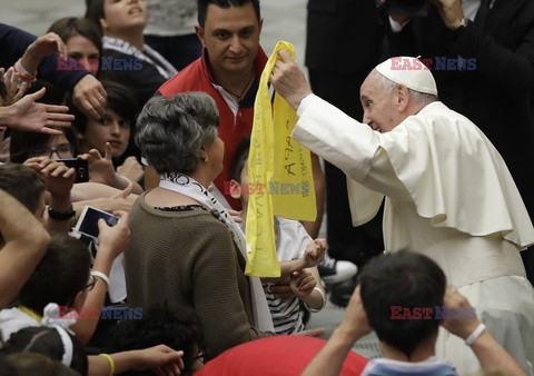 Audiencja dla dzieci z udziałem papieża Franciszka