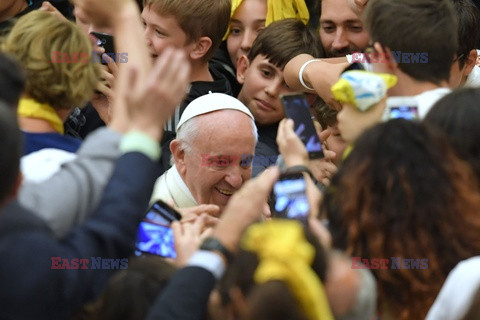 Audiencja dla dzieci z udziałem papieża Franciszka