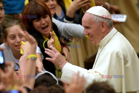 Audiencja dla dzieci z udziałem papieża Franciszka