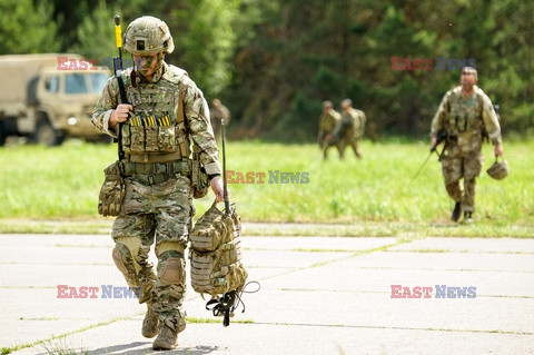 Żołnierze NATO na granicy polsko-litewskiej - Eyevine