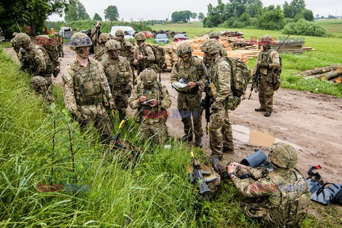 Żołnierze NATO na granicy polsko-litewskiej - Eyevine