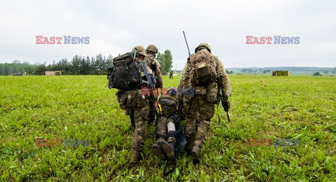 Żołnierze NATO na granicy polsko-litewskiej - Eyevine