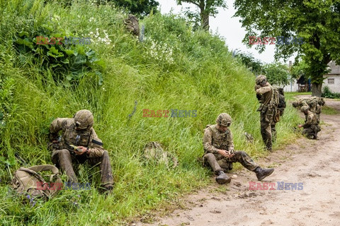 Żołnierze NATO na granicy polsko-litewskiej - Eyevine