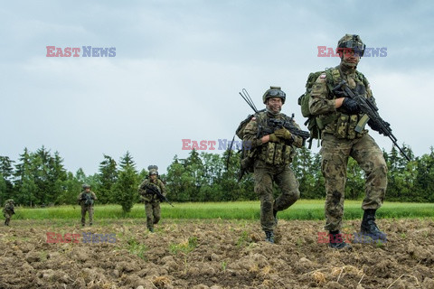 Żołnierze NATO na granicy polsko-litewskiej - Eyevine