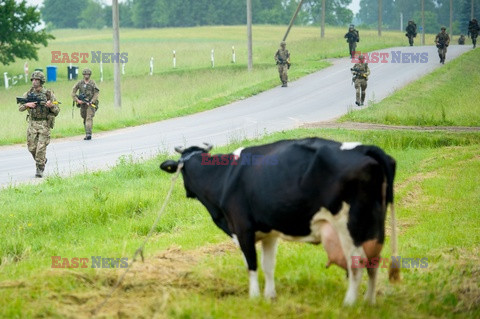 Żołnierze NATO na granicy polsko-litewskiej - Eyevine