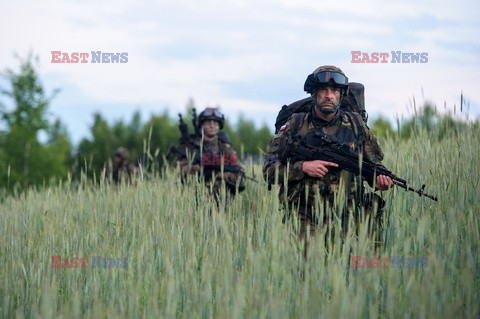 Żołnierze NATO na granicy polsko-litewskiej - Eyevine