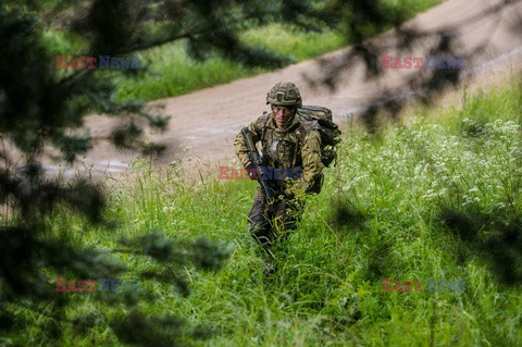 Żołnierze NATO na granicy polsko-litewskiej - Eyevine