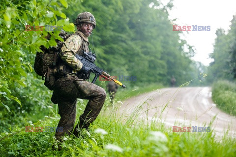 Żołnierze NATO na granicy polsko-litewskiej - Eyevine