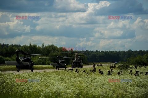 Żołnierze NATO na granicy polsko-litewskiej - Eyevine