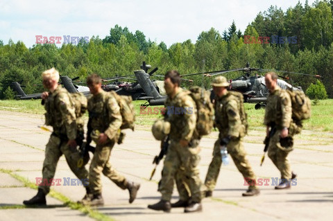 Żołnierze NATO na granicy polsko-litewskiej - Eyevine