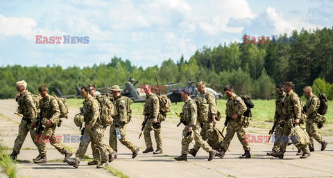 Żołnierze NATO na granicy polsko-litewskiej - Eyevine