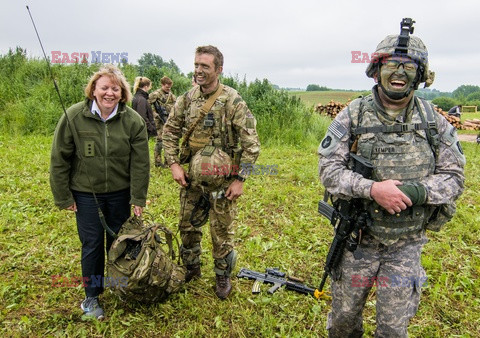 Żołnierze NATO na granicy polsko-litewskiej - Eyevine