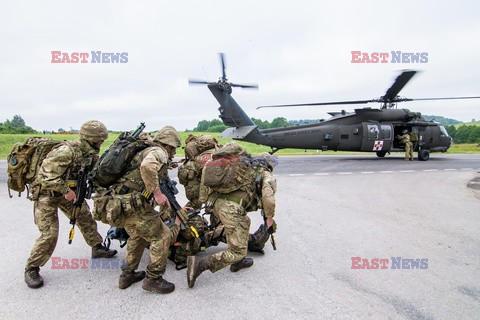 Żołnierze NATO na granicy polsko-litewskiej - Eyevine