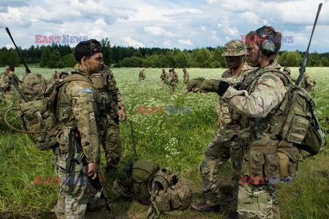 Żołnierze NATO na granicy polsko-litewskiej - Eyevine