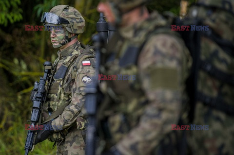 Żołnierze NATO na granicy polsko-litewskiej - Eyevine