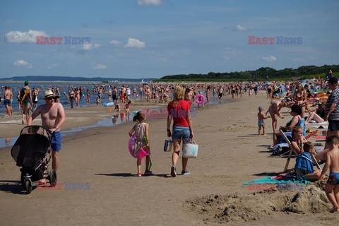 Plażowicze w Świnoujściu