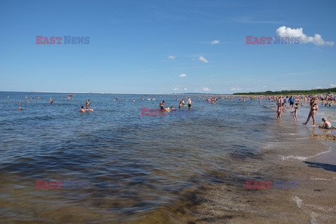 Plażowicze w Świnoujściu