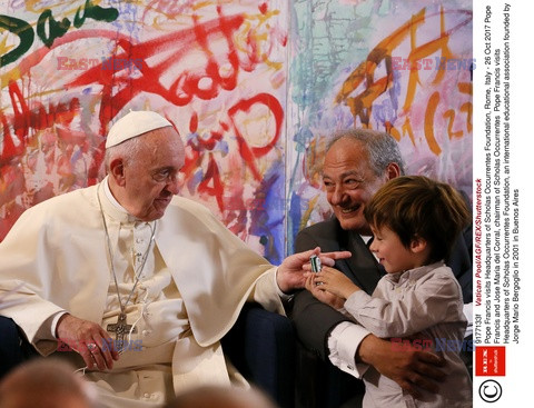 Papież Franciszek w fundacji Scholas Occurrentes w Rzymie