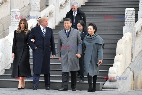 Donald Trump z wizytą w Chinach