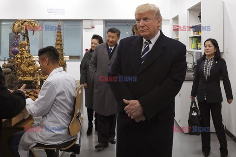 Donald Trump z wizytą w Chinach